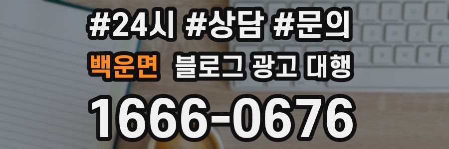 백운면 블로그 광고 대행