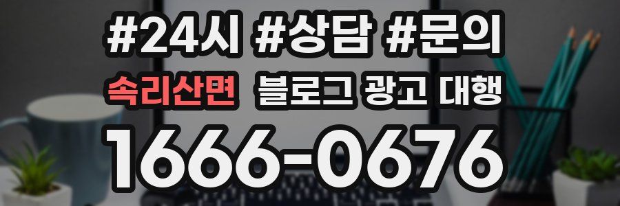속리산면 블로그 광고 대행