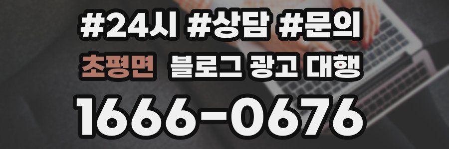 초평면 블로그 광고 대행