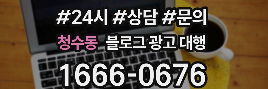 청수동 블로그 광고 대행