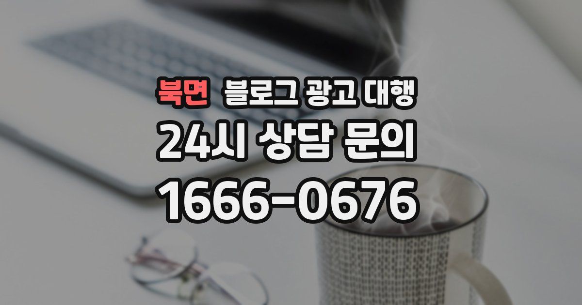 북면 블로그 광고 대행