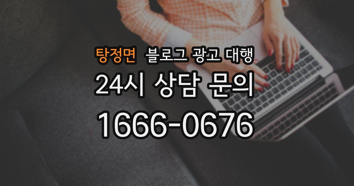 탕정면 블로그 광고 대행