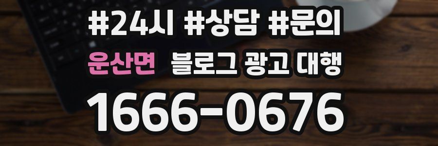 운산면 블로그 광고 대행