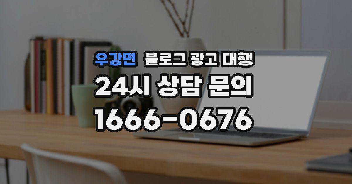 우강면 블로그 광고 대행