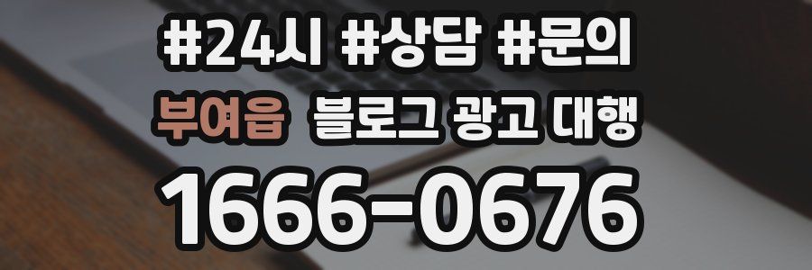 부여읍 블로그 광고 대행