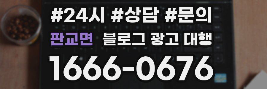 판교면 블로그 광고 대행