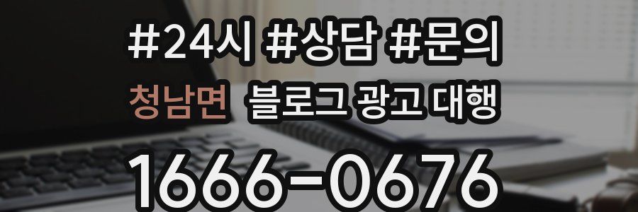 청남면 블로그 광고 대행