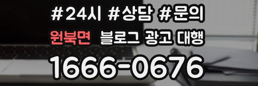 원북면 블로그 광고 대행