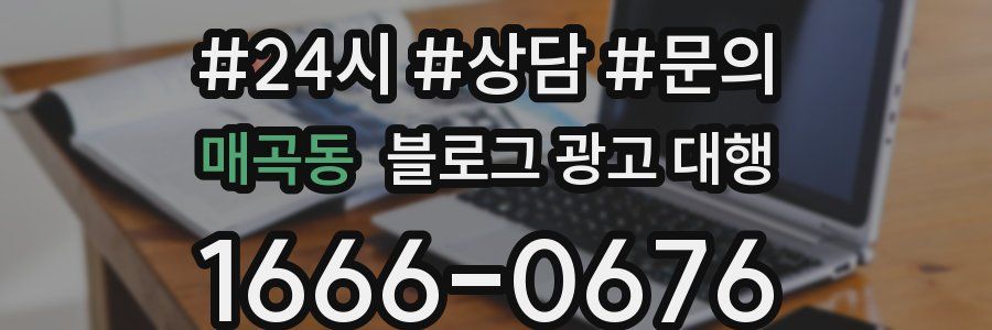매곡동 블로그 광고 대행