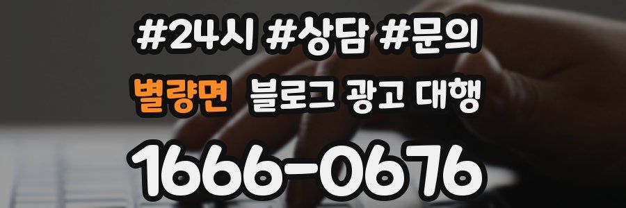 별량면 블로그 광고 대행