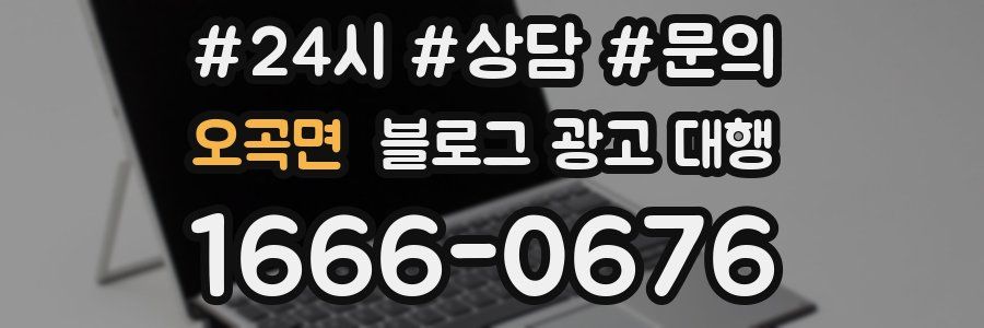 오곡면 블로그 광고 대행