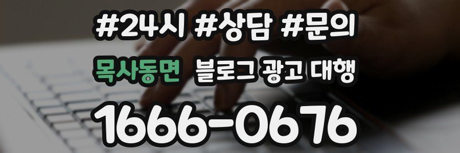 목사동면 블로그 광고 대행
