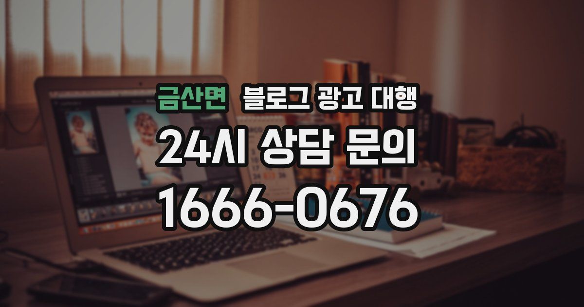 금산면 블로그 광고 대행
