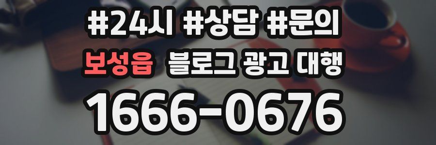 보성읍 블로그 광고 대행