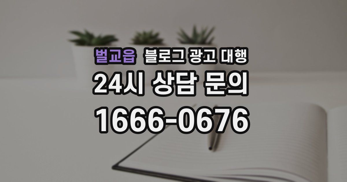 벌교읍 블로그 광고 대행