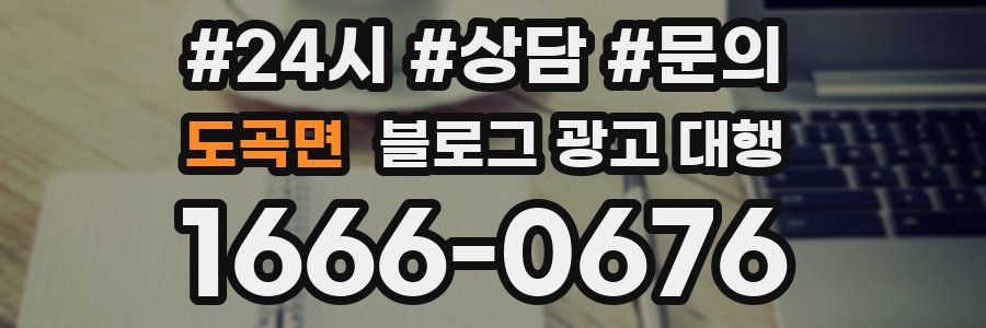 도곡면 블로그 광고 대행
