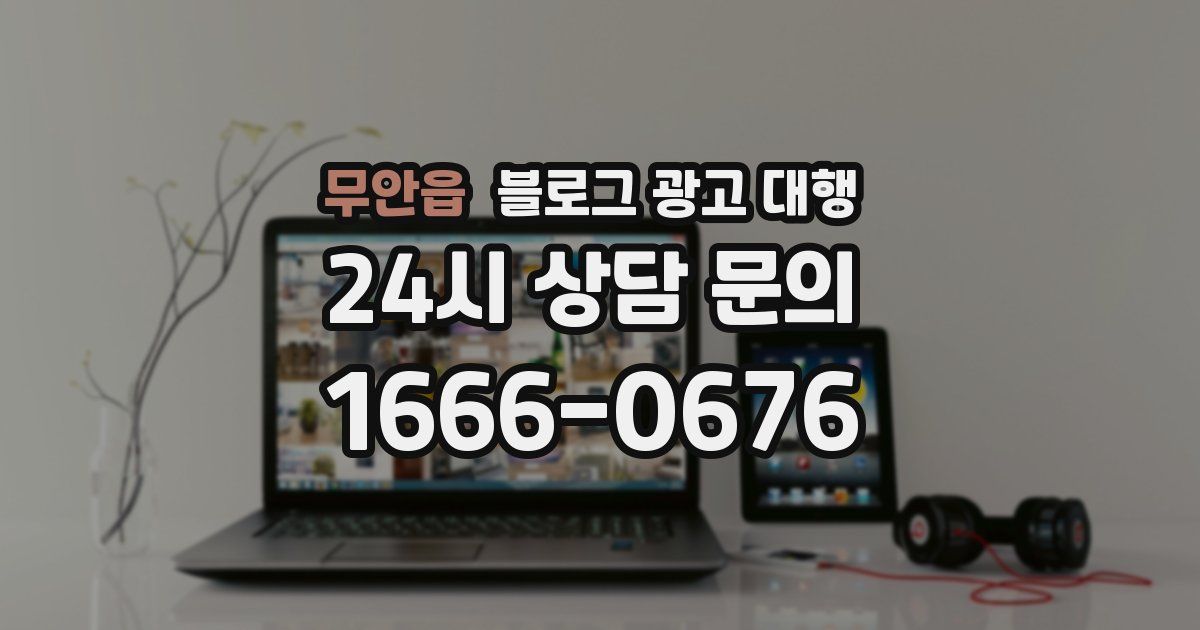 무안읍 블로그 광고 대행