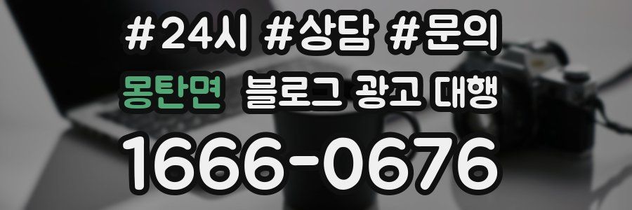 몽탄면 블로그 광고 대행