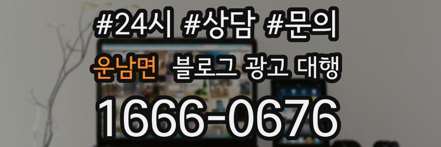 운남면 블로그 광고 대행