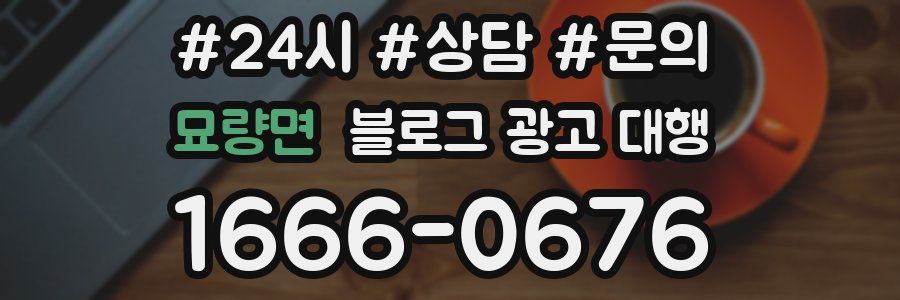 묘량면 블로그 광고 대행