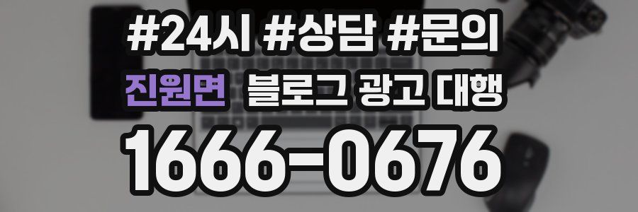 진원면 블로그 광고 대행