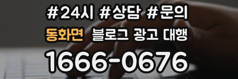 동화면 블로그 광고 대행