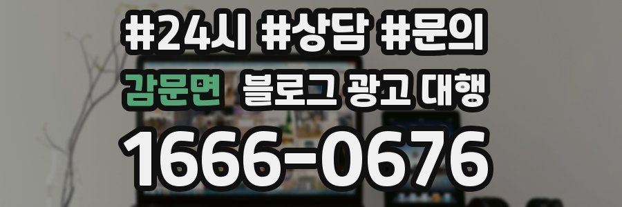 감문면 블로그 광고 대행