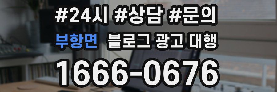 부항면 블로그 광고 대행