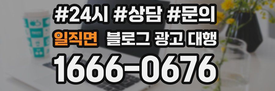 일직면 블로그 광고 대행