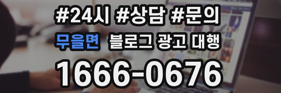 무을면 블로그 광고 대행