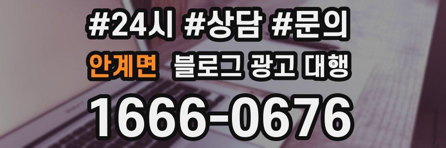 안계면 블로그 광고 대행