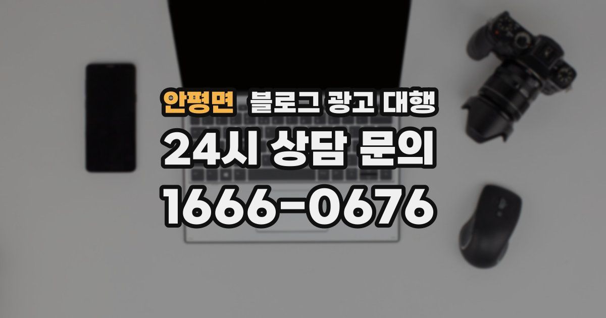 안평면 블로그 광고 대행