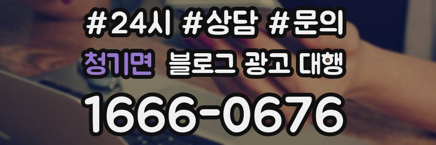 청기면 블로그 광고 대행