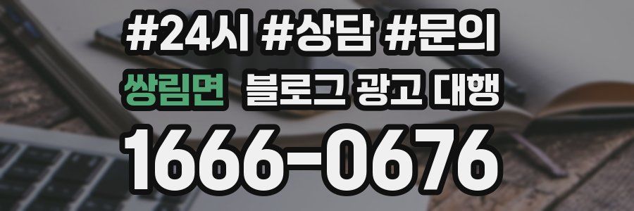 쌍림면 블로그 광고 대행