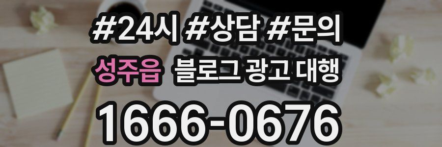 성주읍 블로그 광고 대행