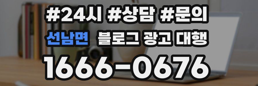 선남면 블로그 광고 대행