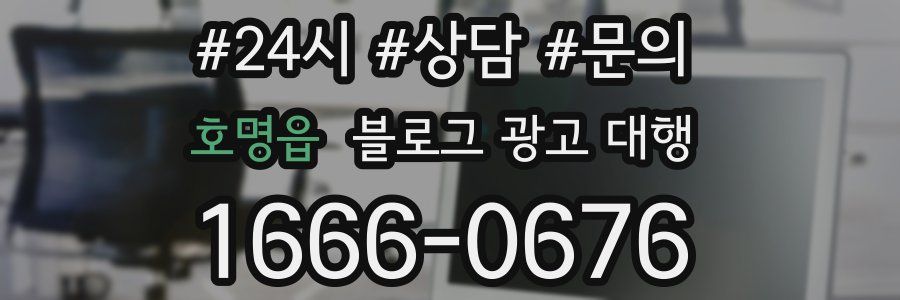 호명읍 블로그 광고 대행
