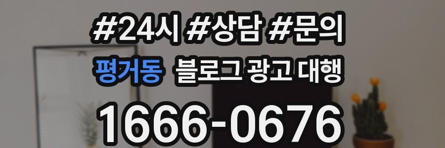 평거동 블로그 광고 대행