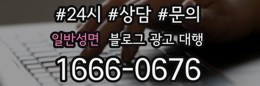 일반성면 블로그 광고 대행