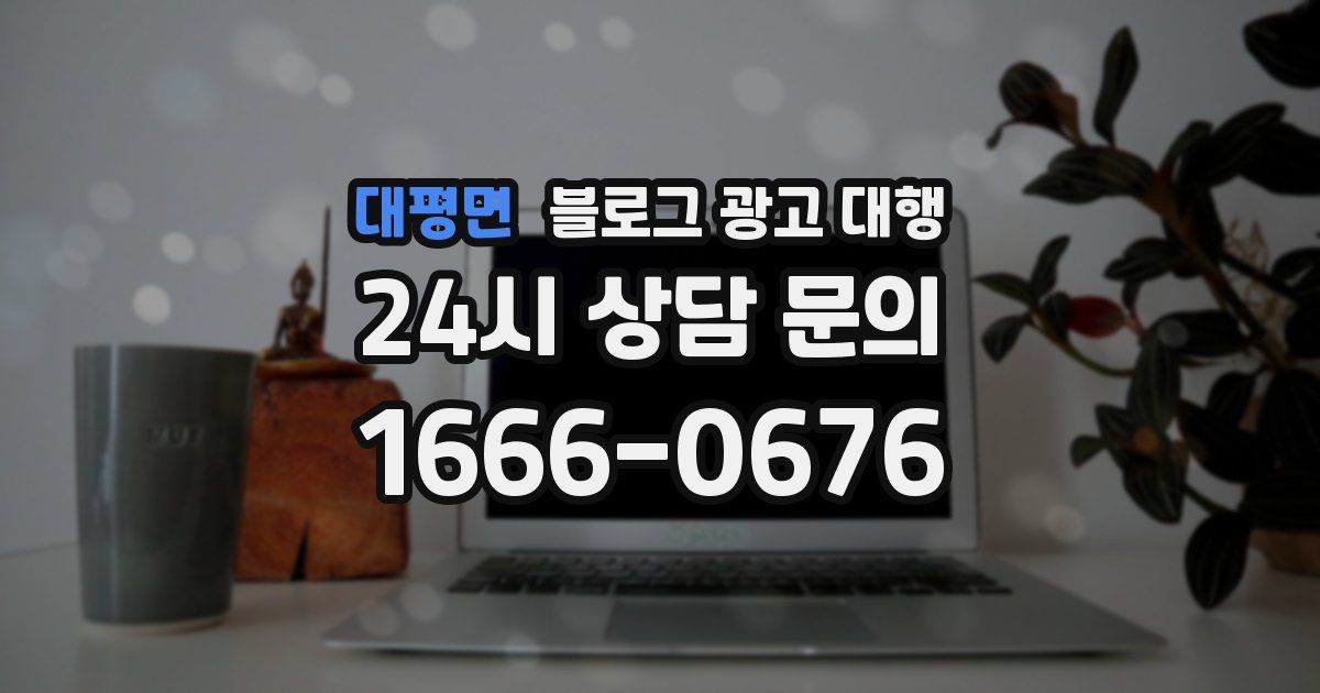 대평면 블로그 광고 대행