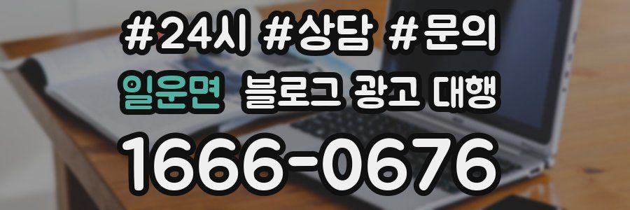 일운면 블로그 광고 대행
