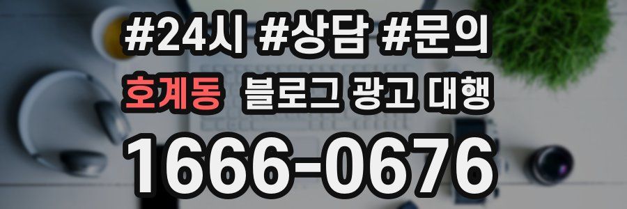 호계동 블로그 광고 대행