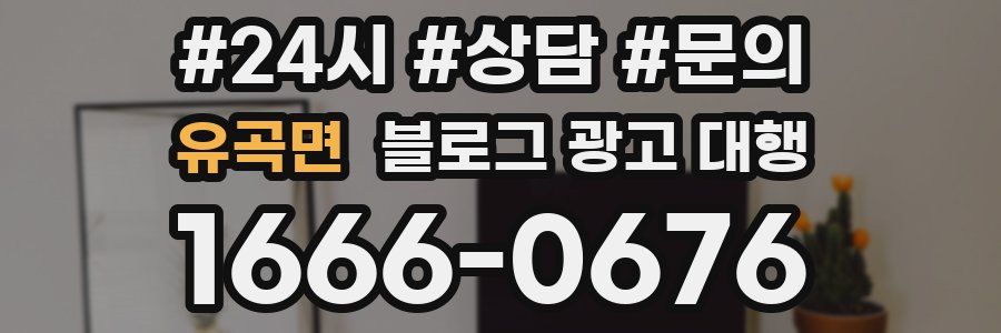 유곡면 블로그 광고 대행