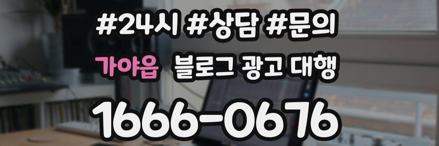 가야읍 블로그 광고 대행