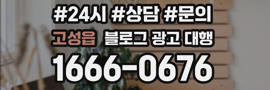 고성읍 블로그 광고 대행