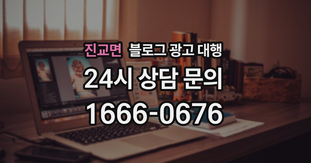 진교면 블로그 광고 대행