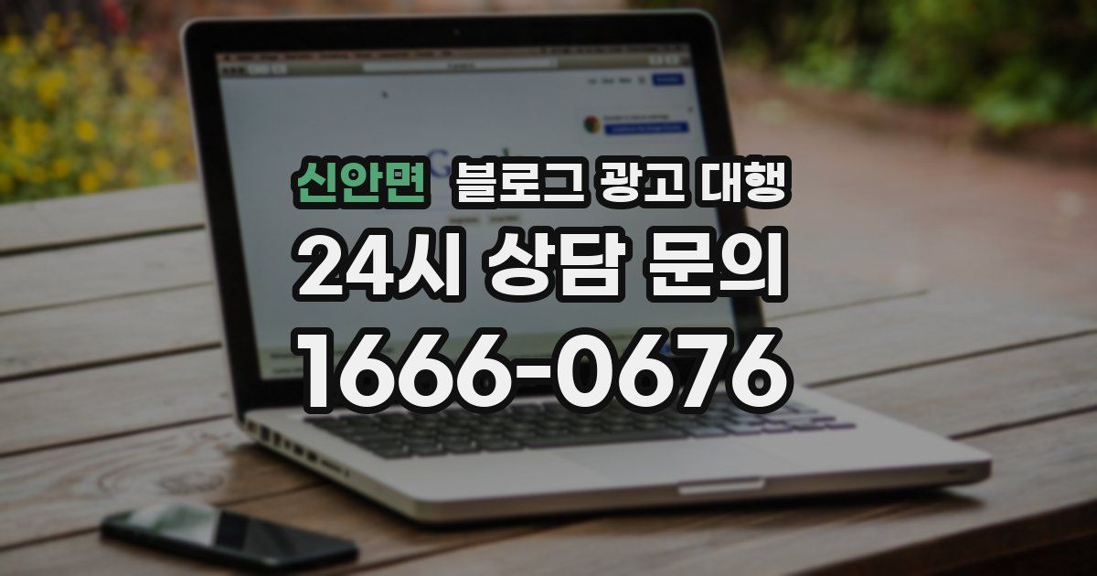 신안면 블로그 광고 대행