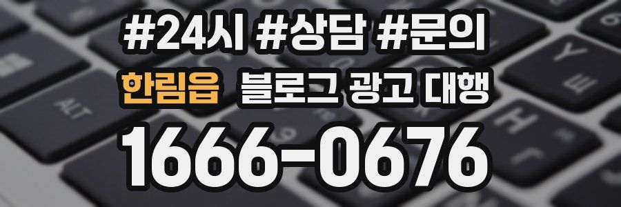 한림읍 블로그 광고 대행