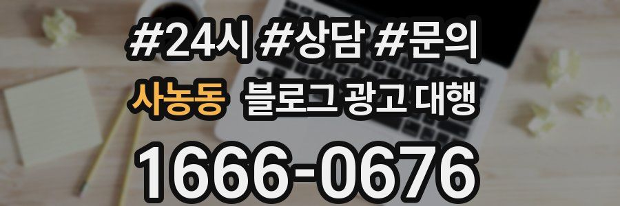 사농동 블로그 광고 대행