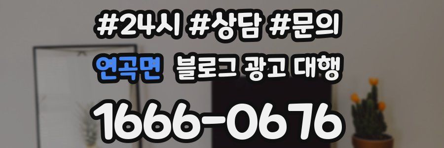 연곡면 블로그 광고 대행